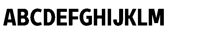 Expandable Bold Condensed Close Font UPPERCASE