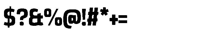 Expandable Bold Condensed Open NC Font OTHER CHARS