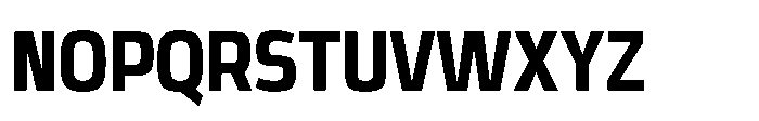 Expandable Bold Condensed Open Font UPPERCASE