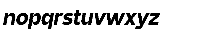 Expandable Bold Medium Close Italic Font LOWERCASE