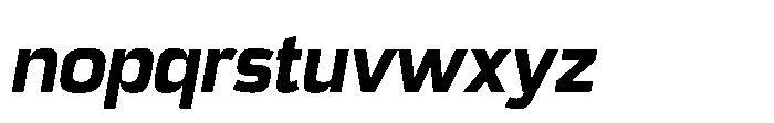 Expandable Bold Medium Open Italic Font LOWERCASE