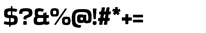 Expandable Bold Medium Open NC Font OTHER CHARS
