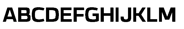 Expandable Bold Medium Open Font UPPERCASE