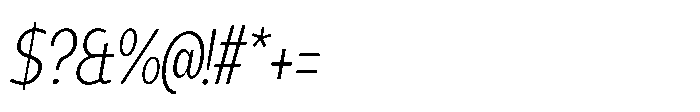 Expandable Book Cnd Close Italic Font OTHER CHARS