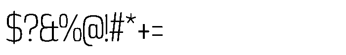Expandable Book Condensed Open NC Font OTHER CHARS