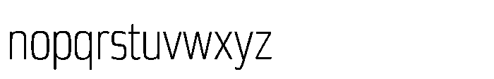 Expandable Book Condensed Open NC Font LOWERCASE