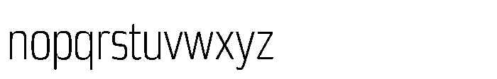 Expandable Book Condensed Open Font LOWERCASE