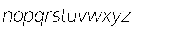 Expandable Book Medium Close NC Italic Font LOWERCASE