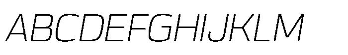 Expandable Book Medium Open Italic Font UPPERCASE