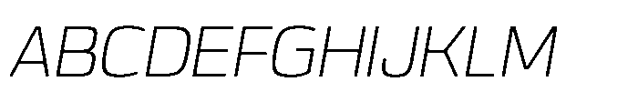 Expandable Book Medium Open NC Italic Font UPPERCASE