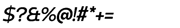 Expandable Italic VF Font OTHER CHARS