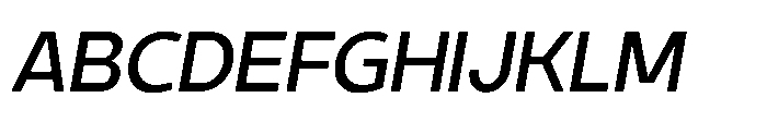Expandable Italic VF Font UPPERCASE