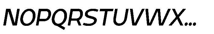 Expandable Italic VF Font UPPERCASE