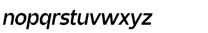 Expandable Italic VF Font LOWERCASE