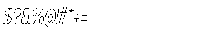 Expandable Light Cnd Close Italic Font OTHER CHARS