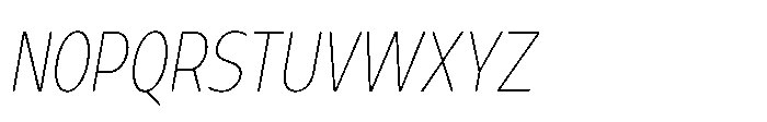 Expandable Light Cnd Close Italic Font UPPERCASE