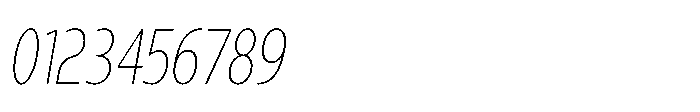 Expandable Light Cnd Close NC Italic Font OTHER CHARS