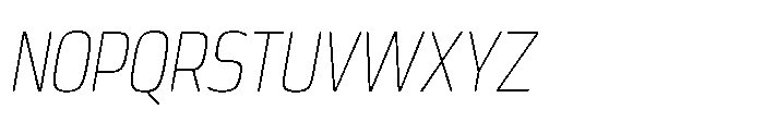 Expandable Light Cnd Open Italic Font UPPERCASE