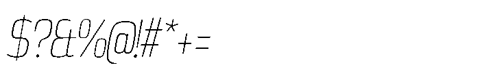 Expandable Light Cnd Open NC Italic Font OTHER CHARS