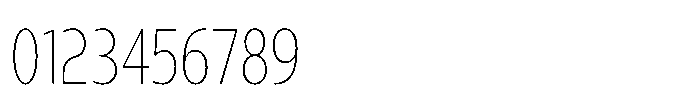 Expandable Light Condensed Close Font OTHER CHARS