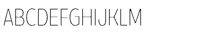Expandable Light Condensed Close Font UPPERCASE