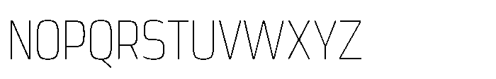 Expandable Light Condensed Open NC Font UPPERCASE