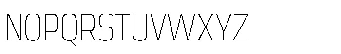 Expandable Light Condensed Open Font UPPERCASE