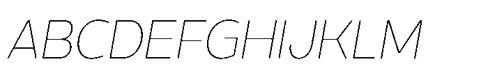 Expandable Light Medium Close Italic Font UPPERCASE