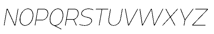 Expandable Light Medium Close Italic Font UPPERCASE