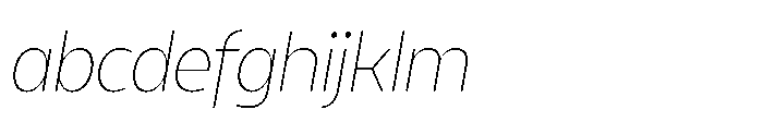 Expandable Light Medium Close Italic FONT