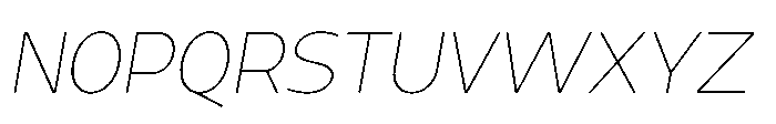 Expandable Light Medium Close NC Italic Font UPPERCASE
