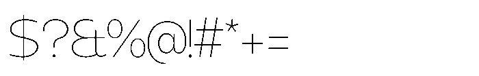 Expandable Light Medium Close Font OTHER CHARS