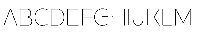 Expandable Light Medium Close Font UPPERCASE