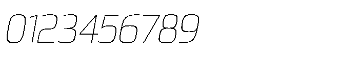 Expandable Light Medium Open NC Italic Font OTHER CHARS