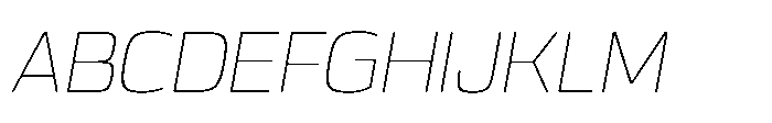 Expandable Light Medium Open NC Italic Font UPPERCASE