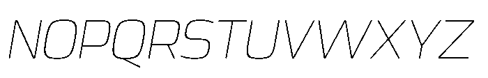 Expandable Light Medium Open NC Italic Font UPPERCASE