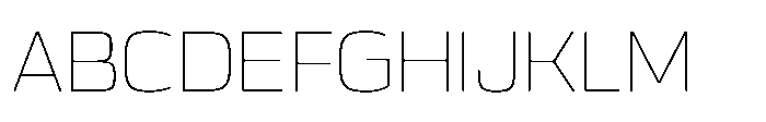 Expandable Light Medium Open NC Font UPPERCASE