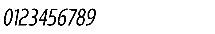 Expandable Regular Cnd Close Italic Font OTHER CHARS
