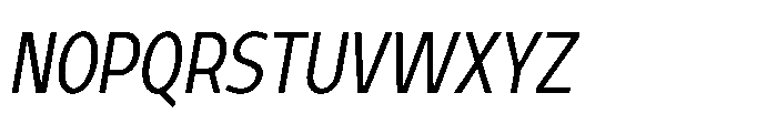 Expandable Regular Cnd Close Italic Font UPPERCASE