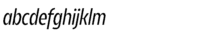 Expandable Regular Cnd Close Italic FONT