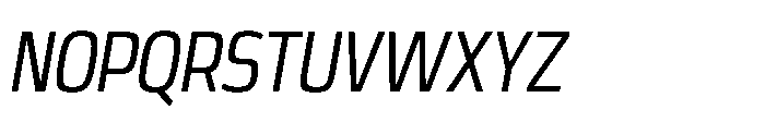 Expandable Regular Cnd Open NC Italic Font UPPERCASE