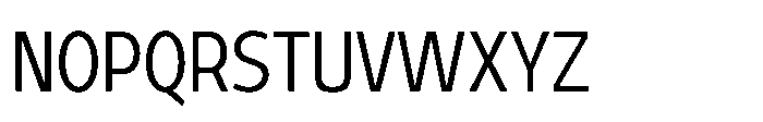 Expandable Regular Condensed Close NC Font UPPERCASE