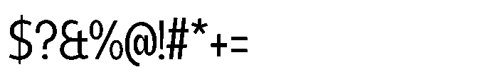 Expandable Regular Condensed Close Font OTHER CHARS