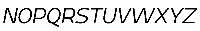 Expandable Regular Medium Close NC Italic Font UPPERCASE