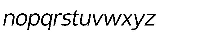 Expandable Regular Medium Close NC Italic Font LOWERCASE