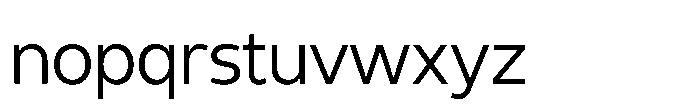 Expandable Regular Medium Close NC Font LOWERCASE
