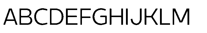 Expandable Regular Medium Close Font UPPERCASE