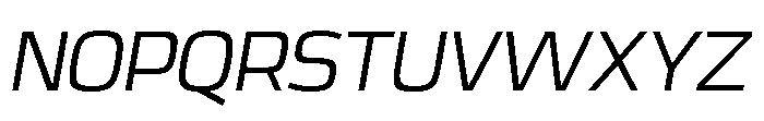 Expandable Regular Medium Open NC Italic Font UPPERCASE