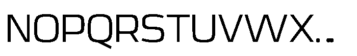 Expandable Regular Medium Open Font UPPERCASE
