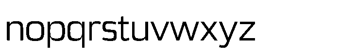 Expandable Regular Medium Open Font LOWERCASE
